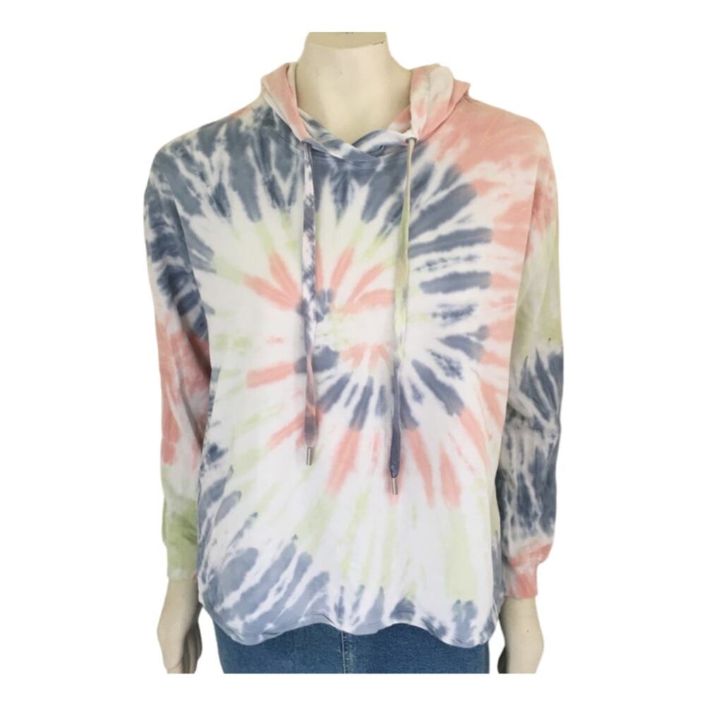 C&C CALIFORNIA Sundaze Spiral Oversized Tie Dye Pullover Hoodie SZ M
